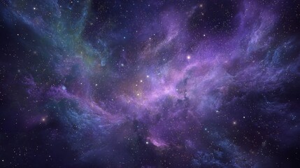 Stunning Cosmic Nebula with Colorful Gas Clouds and Twinkling Stars in Deep Space for Stunning Visual Experiences