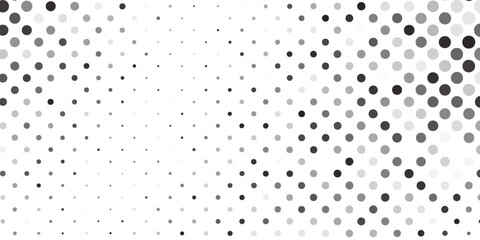 Modern halftone gradient texture. Vanishing polka dot illustration abstract design art