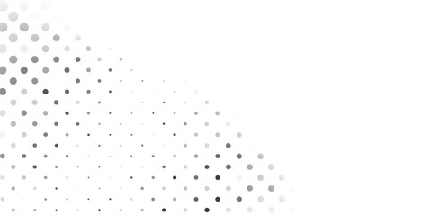 Modern mesh halftone gradient texture. Vanishing polka dot vector