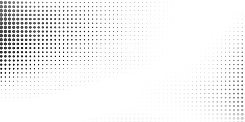 Dotted halftone gradient texture. Vanishing polka dot background simple art modern design