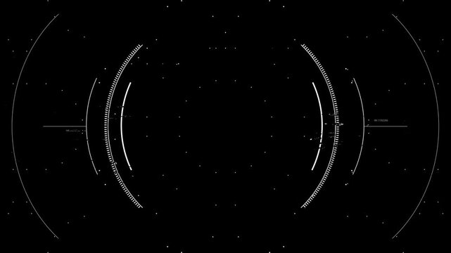 HUD Target aim control, Futuristic frame interface