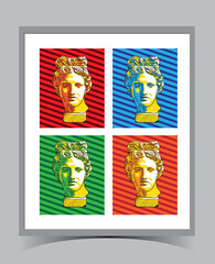 Modern wall art concept Design Vector