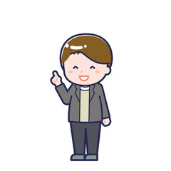 私服の大人／ななめ／男性 13