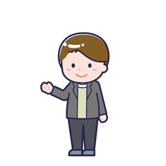 私服の大人／ななめ／男性 15