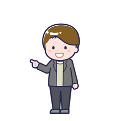 私服の大人／ななめ／男性 16