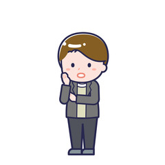 私服の大人／ななめ／男性 20