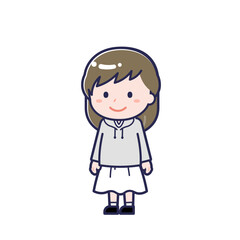 私服の大人／ななめ／女性 09