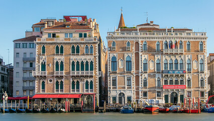Palazzo Giustinian on the Grand Canal timelapse, Venice, Italy