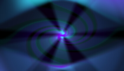 Tourbillon de lumière bleu.