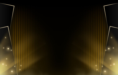 Elegant abstract background with gold and black color 04