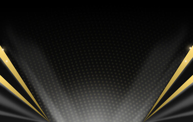 Elegant abstract background with gold and black color 03