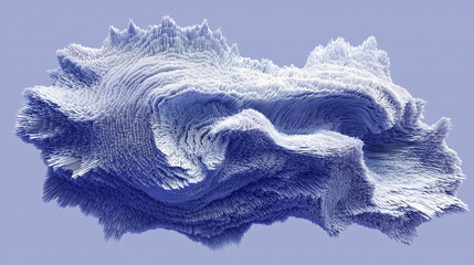 Abstract blue 3D wallpaper