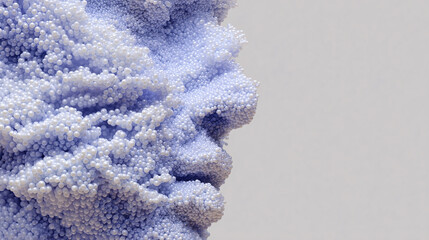 Face formed by nanobot particles, AI concept, robotics, computing, and technology