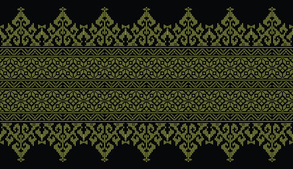 Seamless pattern batik songket woven damask