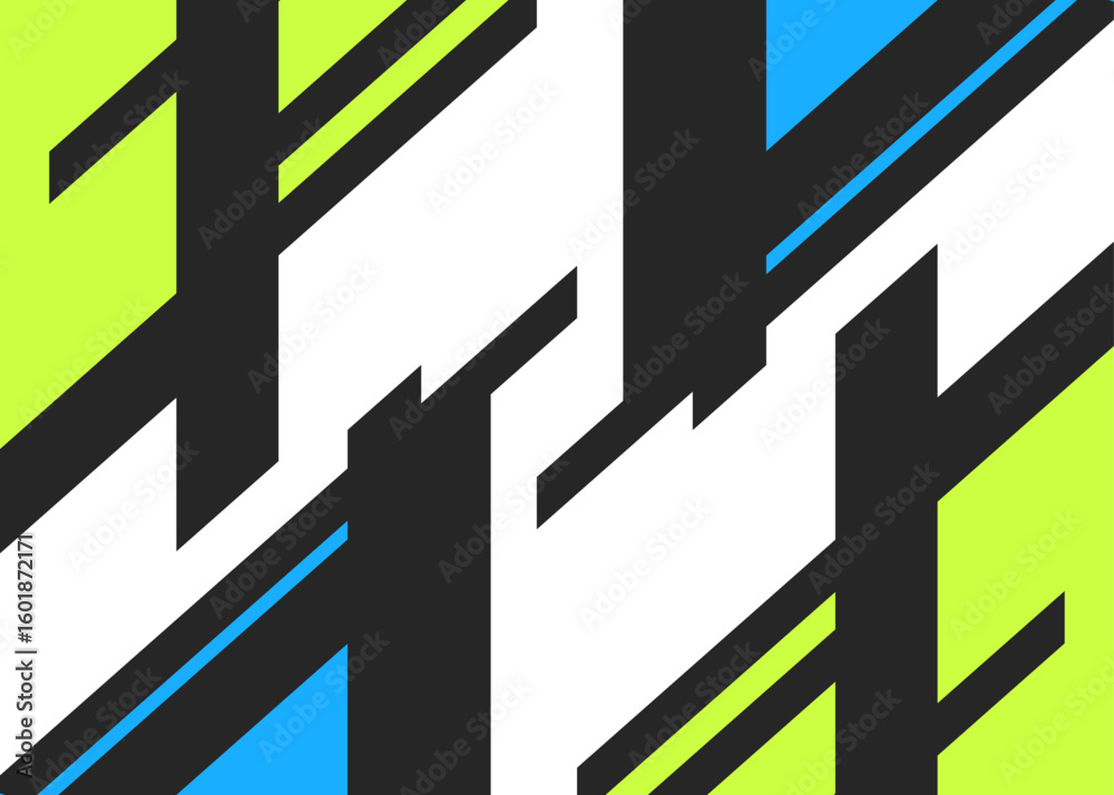 Poster abstract background with some colorful geometric lines and with some copy space area