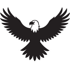 Majestic eagle illustration with bold lines