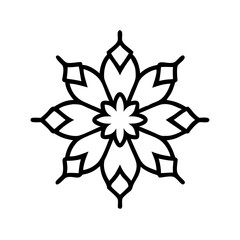 snowflake on white background