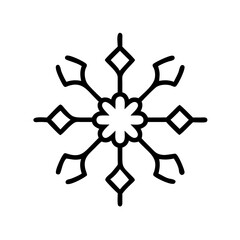 snowflake isolated on white background