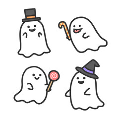 ハロウィンのお化けたちのセット