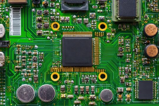 Green printed circuit board motherboard