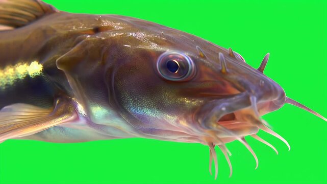 Striped Raphael Catfish Portrait - Freshwater Exotic Pet