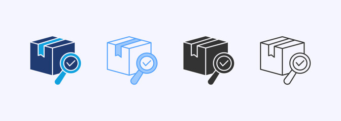 Quality Control Icon Set Multiple Style Collection