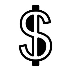 Dollar Sign Semi Solid Icon Style