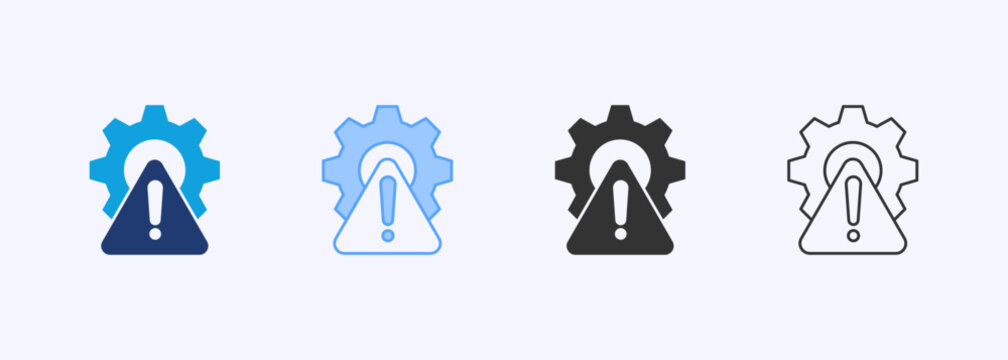 Defect Icon Set Multiple Style Collection