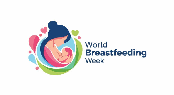 Celebrate World Breastfeeding Week with this heartwarming mother and baby graphic
