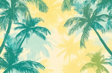 Tropical Palm Trees Background