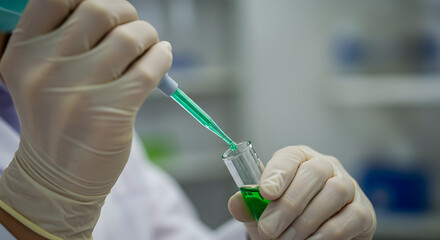 Scientist Conducting Experiment in Lab