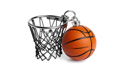 Basketball hoop and ball