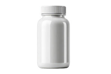 Blank white plastic pill bottle (53)