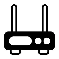 Modem Semi Solid Icon Style