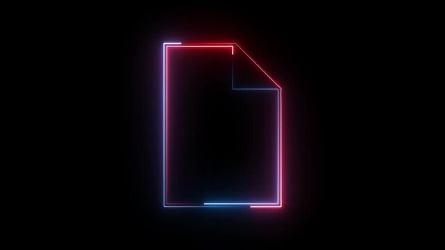 A vibrant neon notebook icon pulses with glowing lines. Animated pages flip gently, emitting light trails, creating a dynamic, modern effect that symbolizes creativity and digital learning.
