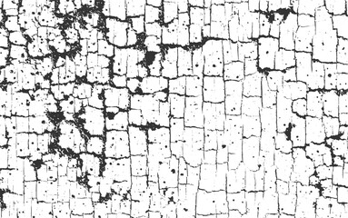 Fototapeta premium Textured surface with cracked pattern and scattered dark spots abstract