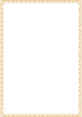 シンプルな長方形ヴィンテージフレーム枠イラスト