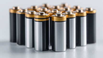 Battery storage solutions technology sector product showcase indoor setting close-up view energy management