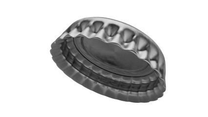 3D Render a close up of a ring with a tooth