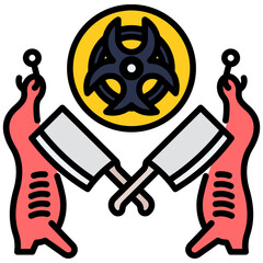 Infected Meat Processing Icon