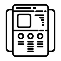 landing page icon, line icon style