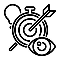 vision icon, line icon style