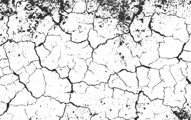 Cracked dry earth texture with scattered dark particles grunge