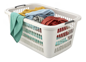 laundry-basket on a isolated transparent background