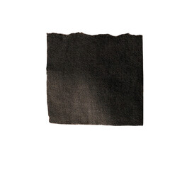 Dark gray square, textured surface, irregular edges