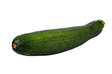 fresh green zucchini isolated on white background