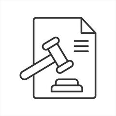 Legal Outline Icon