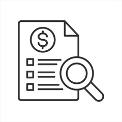 Audit Outline Icon