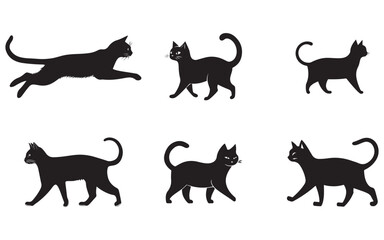 black cat silhouettes