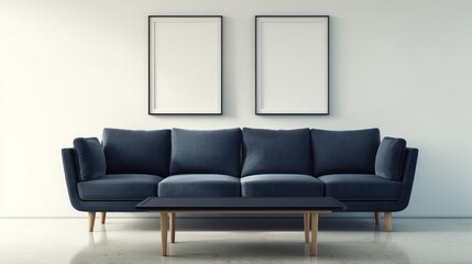 Fototapeta premium Modern living room mockup (20)